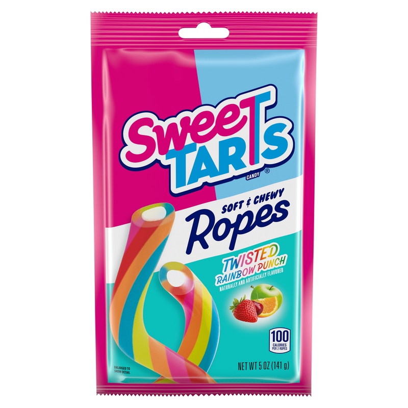 SweeTARTS Ropes Twisted Rainbow Punch 5oz Bag
