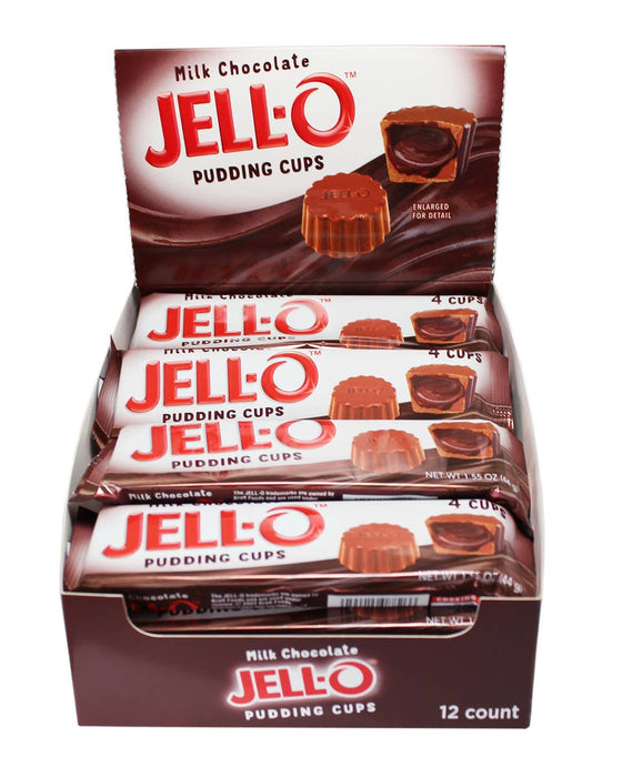 Jell-O Milk Choc Pudding Cups, 4pk
