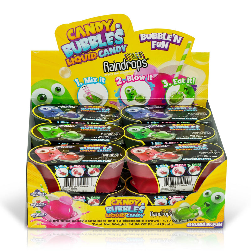 Raindrops Candy Bubbles Liquid Candy, 1.17oz