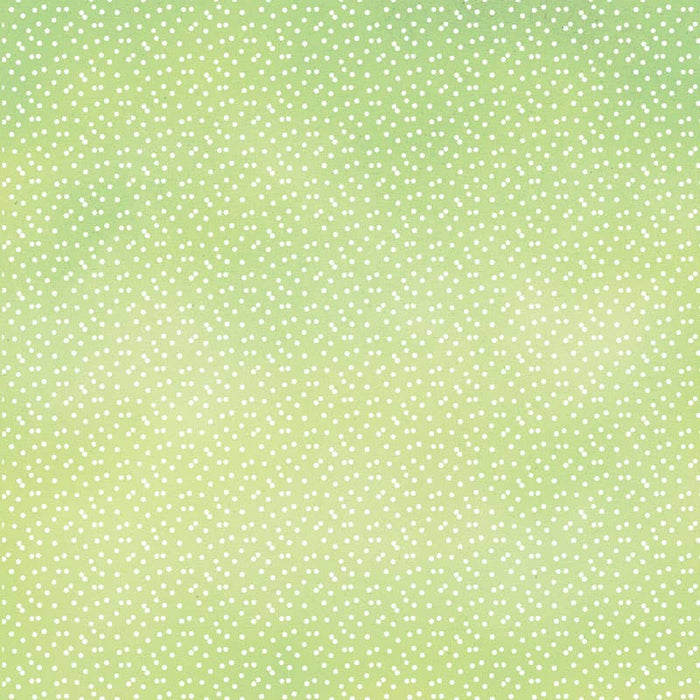 Paper House Productions - Green Watercolor Polka Dots 12 x 12 Scrapbook Paper