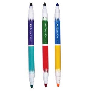 Faber-Castell - 12 DuoTip Washable Markers