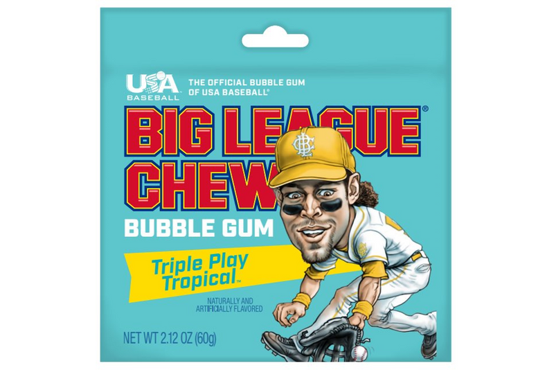 Big League Chew Triple Play Tropical Gum