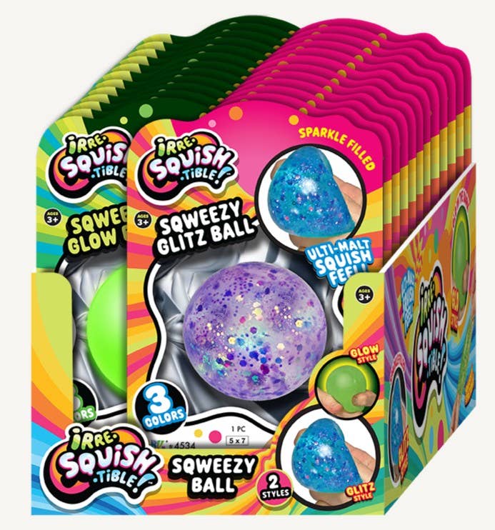 Irre-SQUISH-tible Sqweezy Glitz Ball