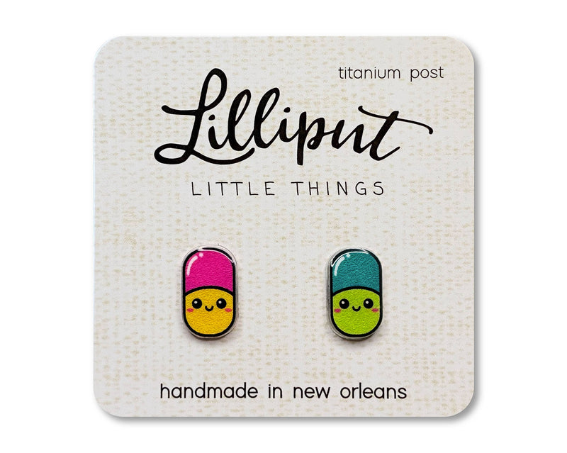 Happy Pill | Earrings | Lilliput Little Things