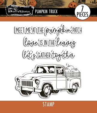 Pumpkin Truck | 4x4 Stamp Set