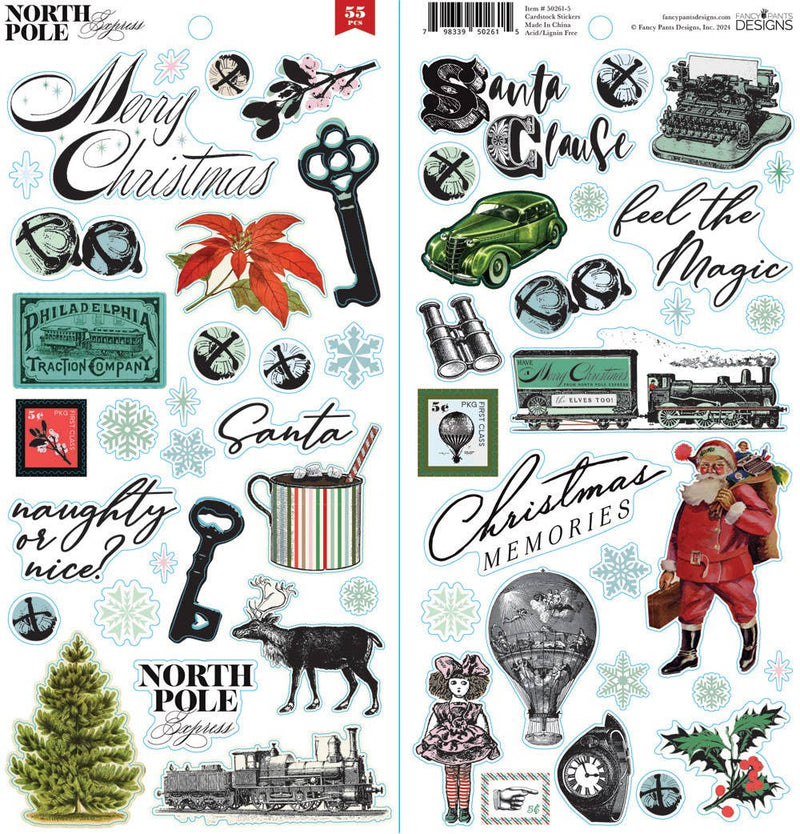 North Pole Express | Cardstock Stickers | Fancy Pants Designs