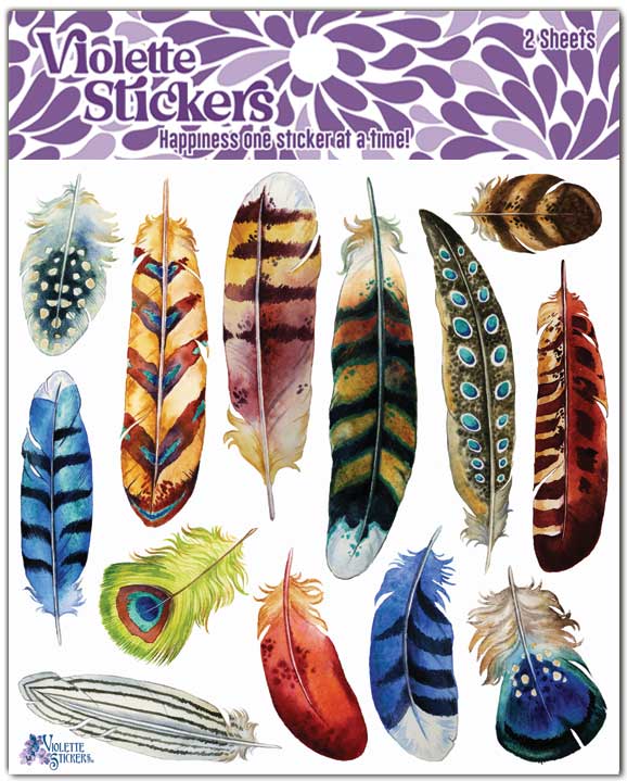 Bold Feather | Stickers K13 | Violette Stickers