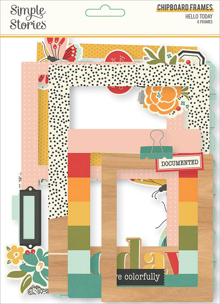 Hello Today | Layered Chipboard Frames Die-Cuts