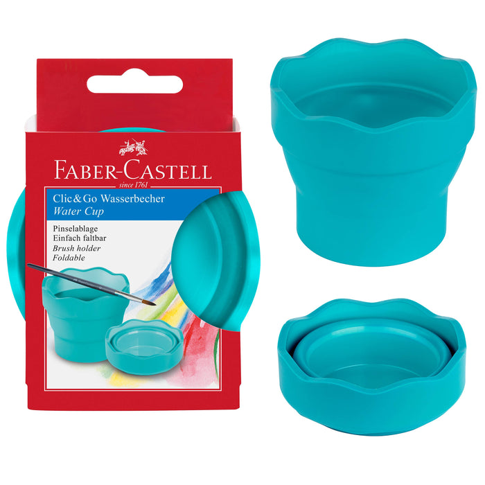 Faber-Castell - Clic & Go Water Cup, Turquoise