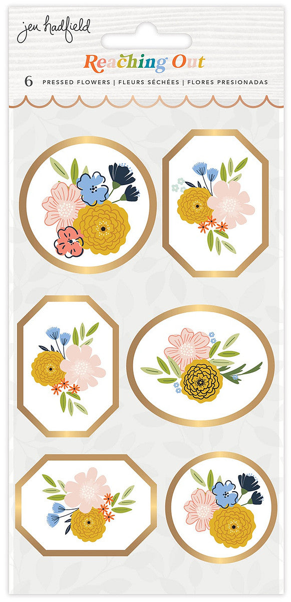 Pressed Flowers - Reaching Out | Dimensional Stickers |