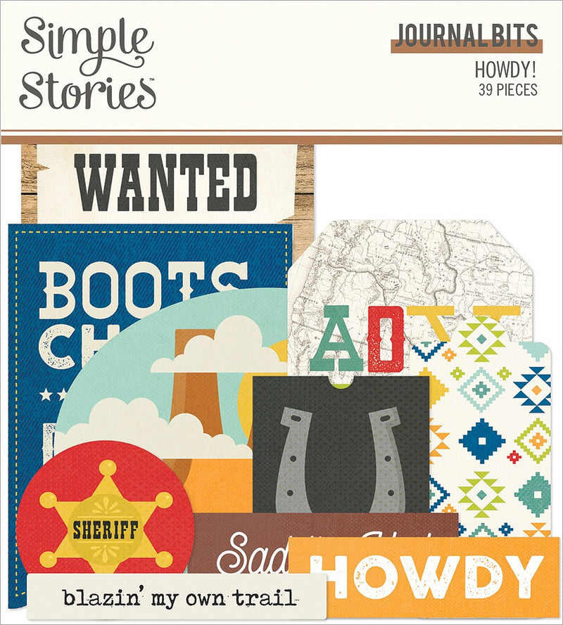 Howdy! | Bits & Pieces Die-Cuts 39/Pkg-Journal