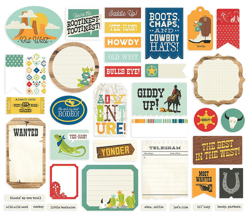 Howdy! | Bits & Pieces Die-Cuts 39/Pkg-Journal