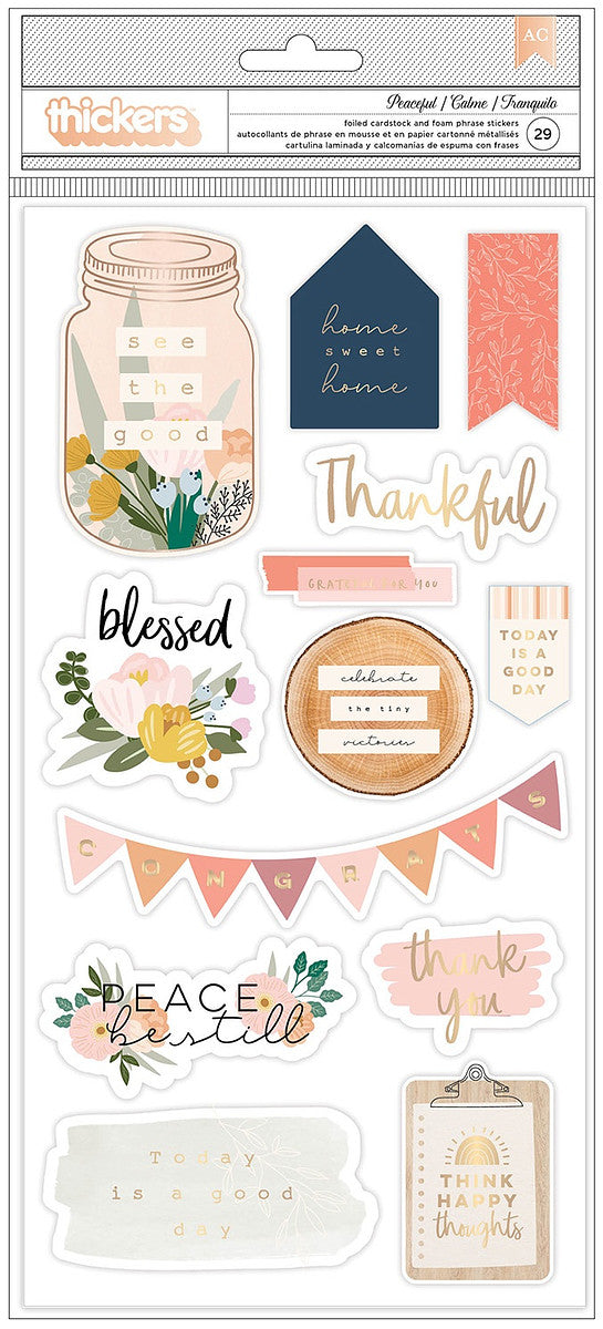 Phrase - Peaceful Heart | Thickers 134 pk