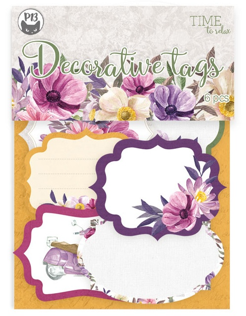 Time To Relax Double-Sided Cardstock Tags 6/Pkg