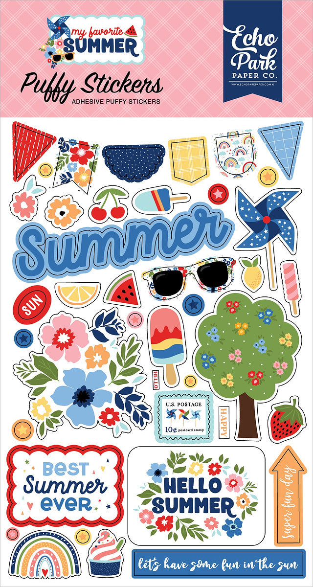 My Favorite Summer | Puffy Stickers