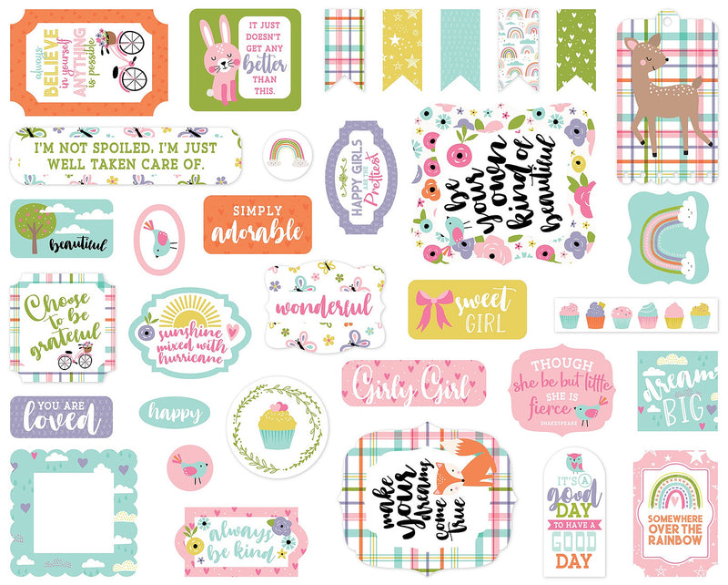 Icons, All About A Girl | Cardstock Ephemera 33/Pkg