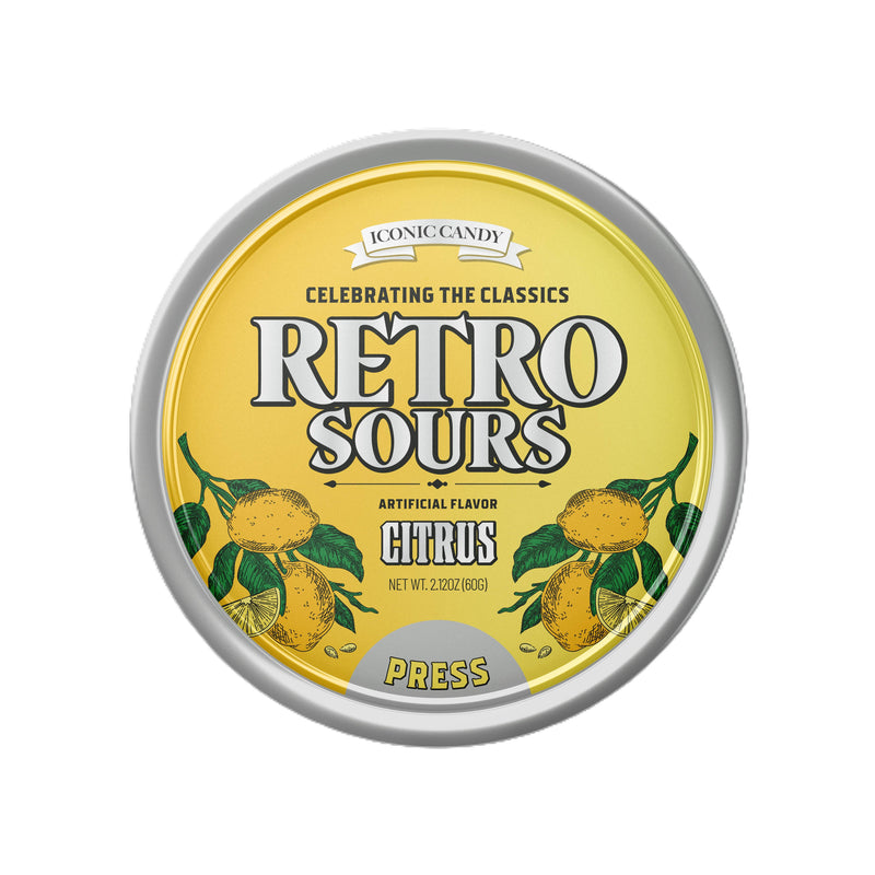 Retro Sours Citrus, 16.9oz Tin