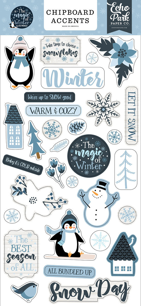 The Magic Of Winter | Chipboard 6"X13"