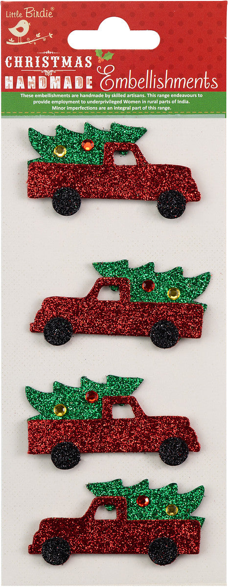 Truck Rossler | Holiday Embellishments 4/Pkg