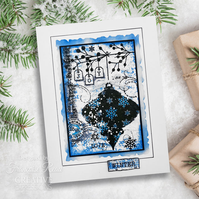 Woodware Clear Stamp 4"X6" | Winter Bauble