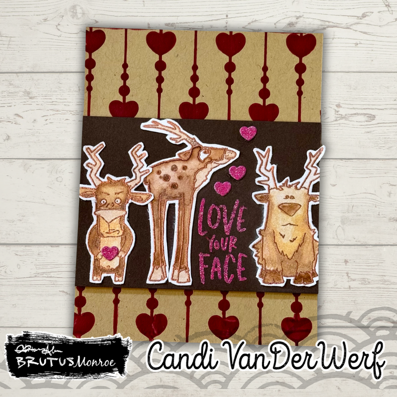 Raining Love | Mixed Media Stencil