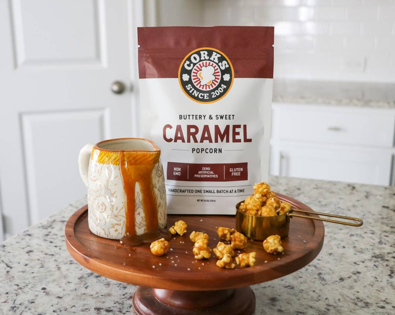Corks Popcorn - Buttery Caramel Popcorn - 6.0 oz