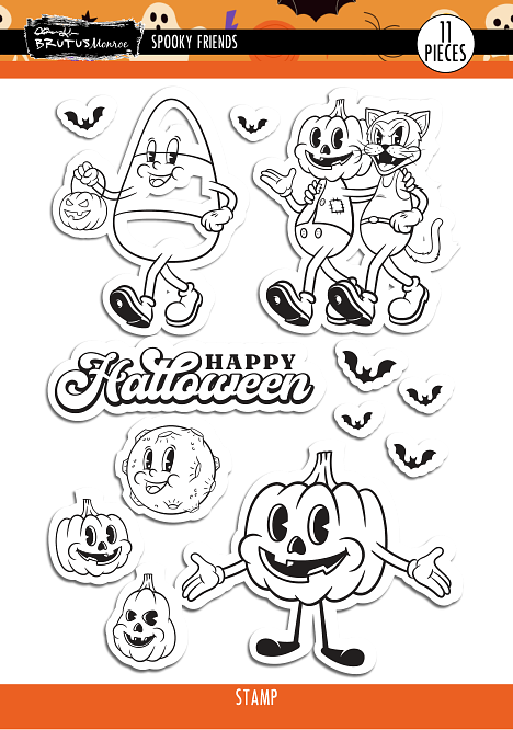 Spooky Friends | 6x8 Stamp Set