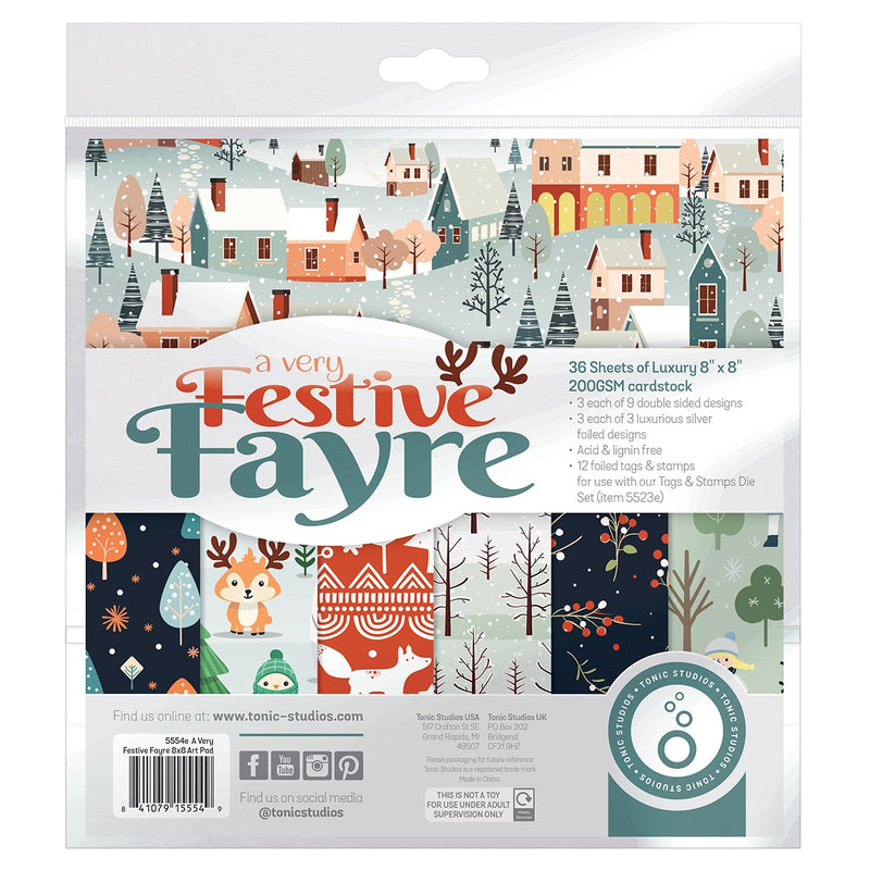 Tonic Studios Art Pad 8"X8" | A Very Festive Fayre