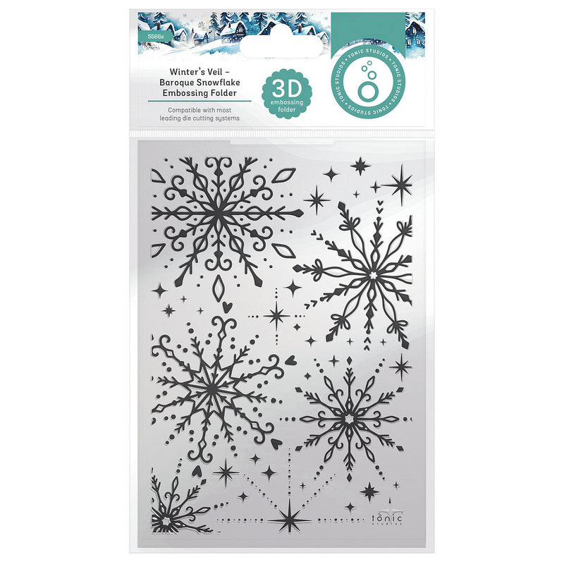 Baroque Snowflake - Winter's Veil | 3D Embossing Folder