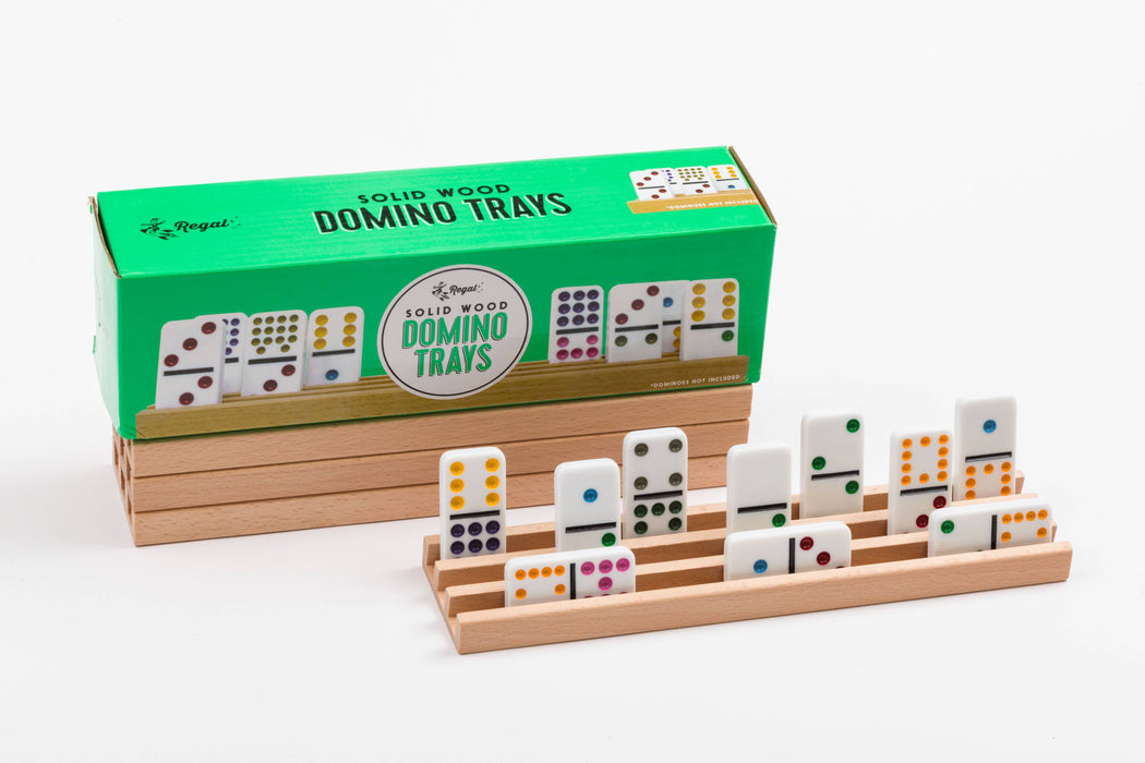 Wooden Domino Trays