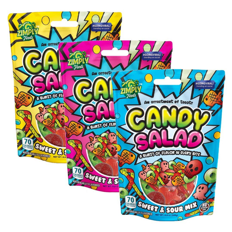 Candy Salad, Sweet & Sour Mix, 8.8oz Stand-Up Bag