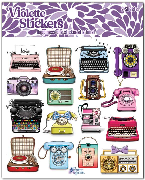 Typewriters | Stickers K66 | Violette Stickers