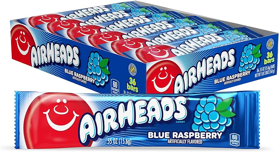 Airheads Bars Blue Raspberry