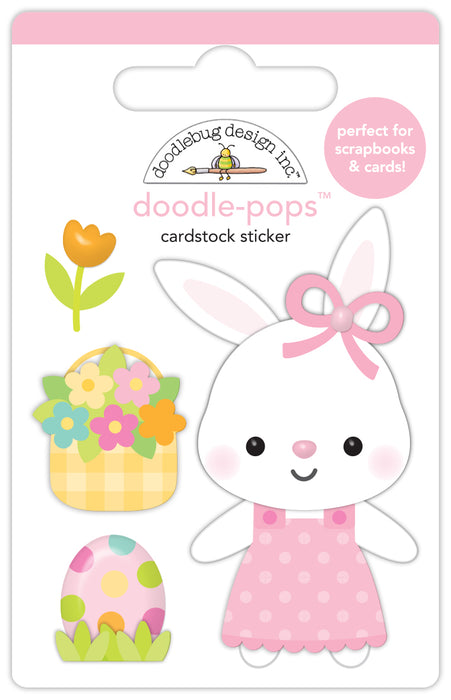 Doodlebug Doodle-Pops 3D Stickers | Honey Bunny