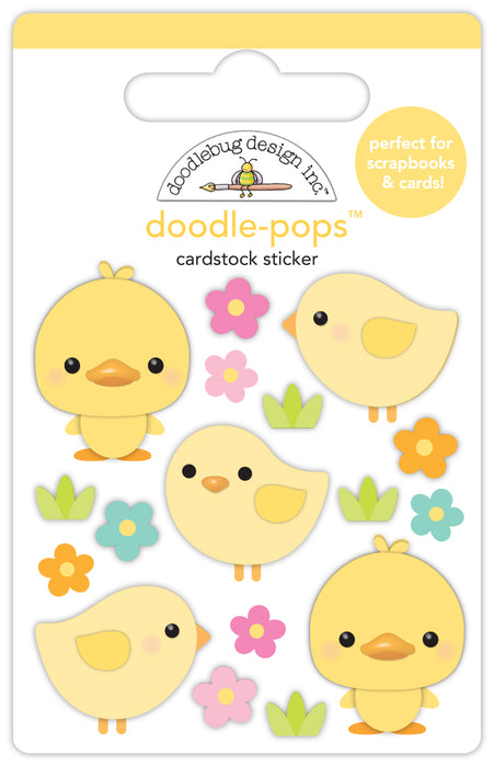 Doodlebug Doodle-Pops 3D Stickers | Springtime Peeps