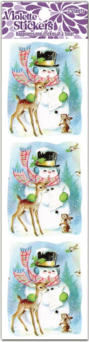 Snowmen & Deer | Stickers QT-33 | Violette Stickers