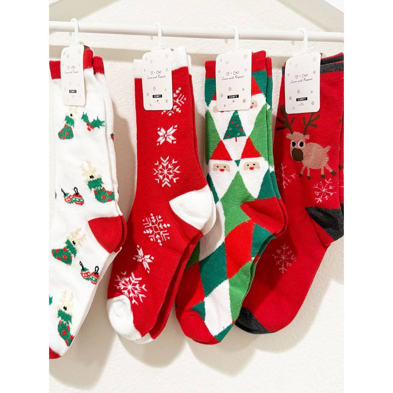 Cozy Christmas Theme Socks