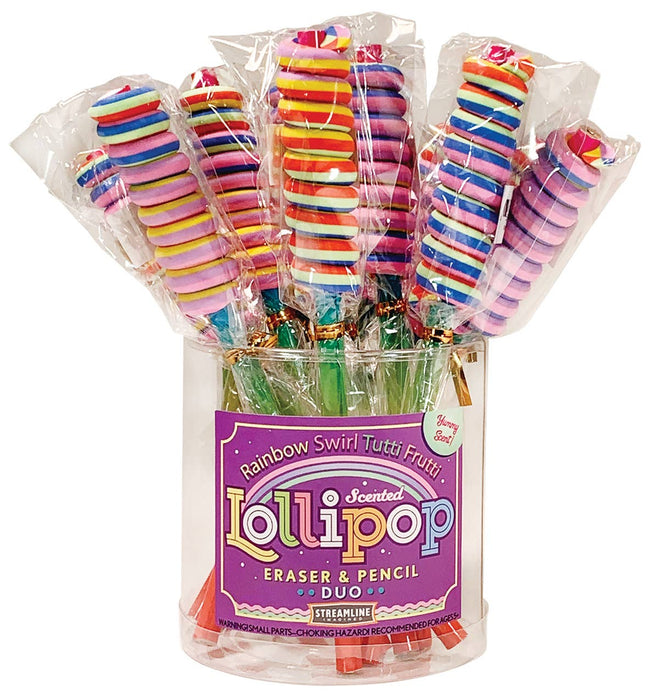 Tutti Frutti Scented Lollipop Eraser & Pencil Duo