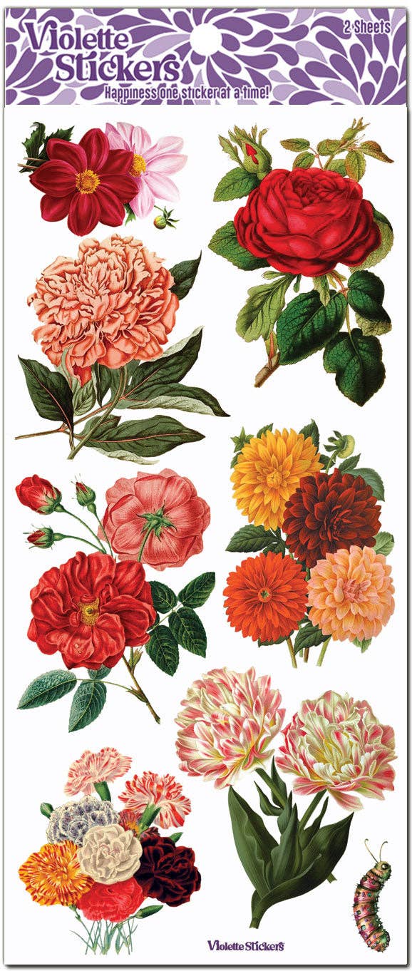 Crystal Autumn Floral | Stickers C307  | Violette Stickers