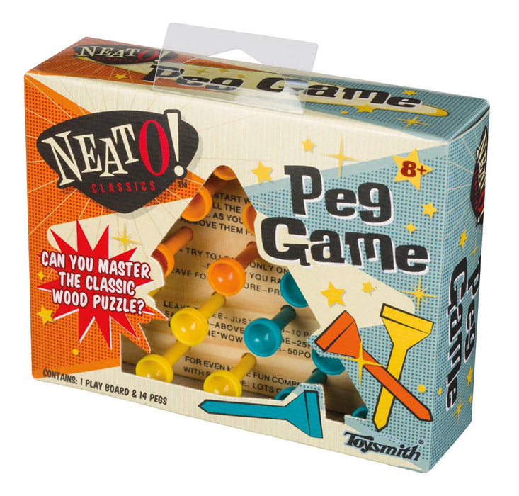 Scoozie's Toys | Classic Wooden Peg Game, Travel Size