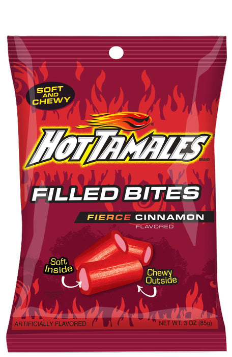 Hot Tamales Filled Bites, 3oz Bag