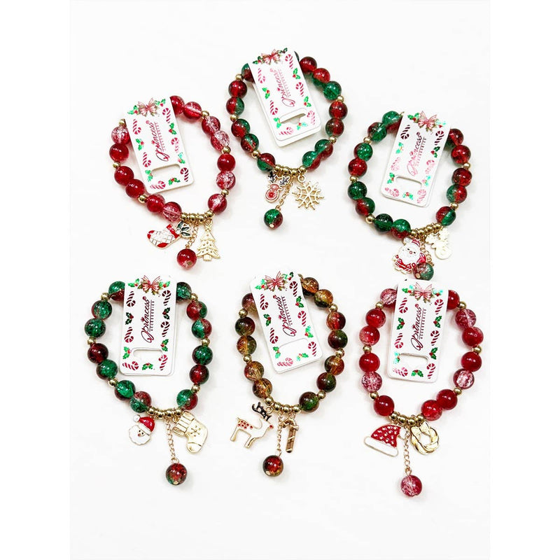 Stretch Christmas Charm Bracelet