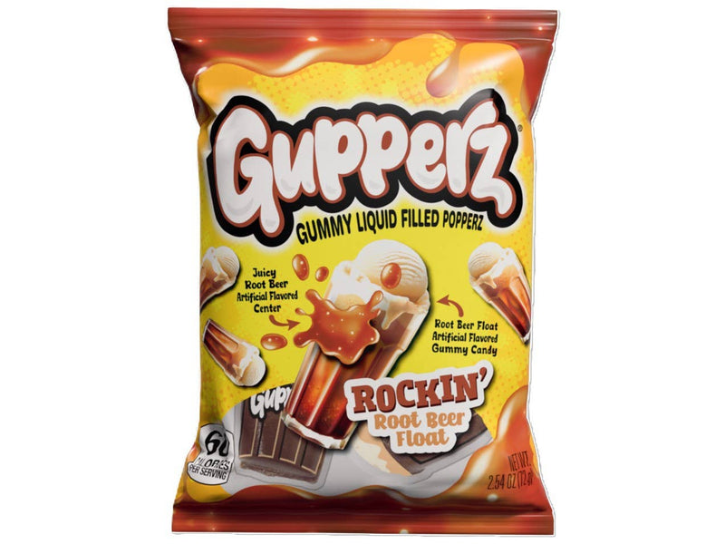 Gupperz Rockin Root Beer Float, Liquid Filled Gummy