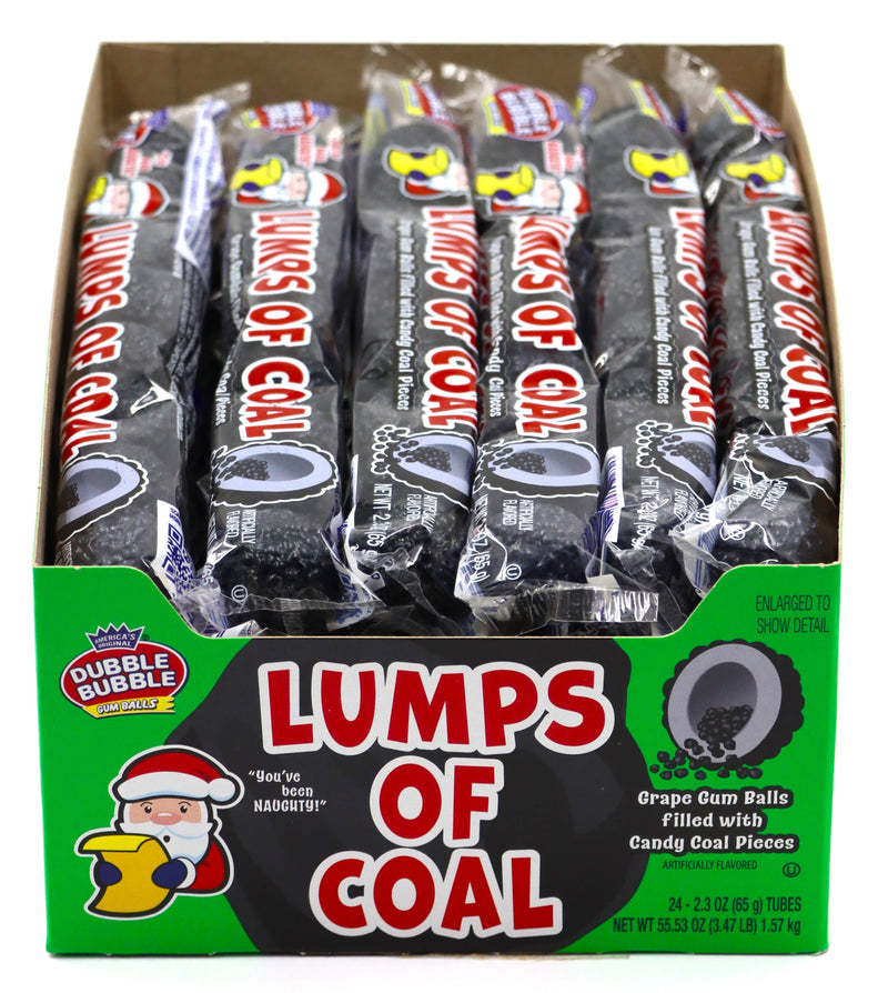Double Bubble Lumps of Coal 8-Ball Tube