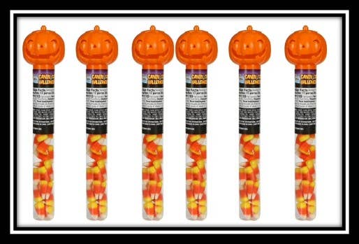 Pumpkin Tubes w/ Candy Corn, 1.4oz