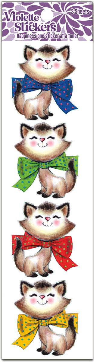 Bowtie Cats | Stickers QT-19 | Violette Stickers