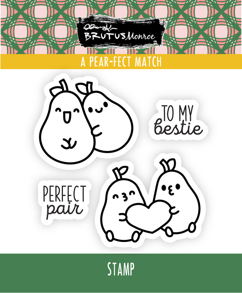 A Pear-fect Match | 3x3 Stamp