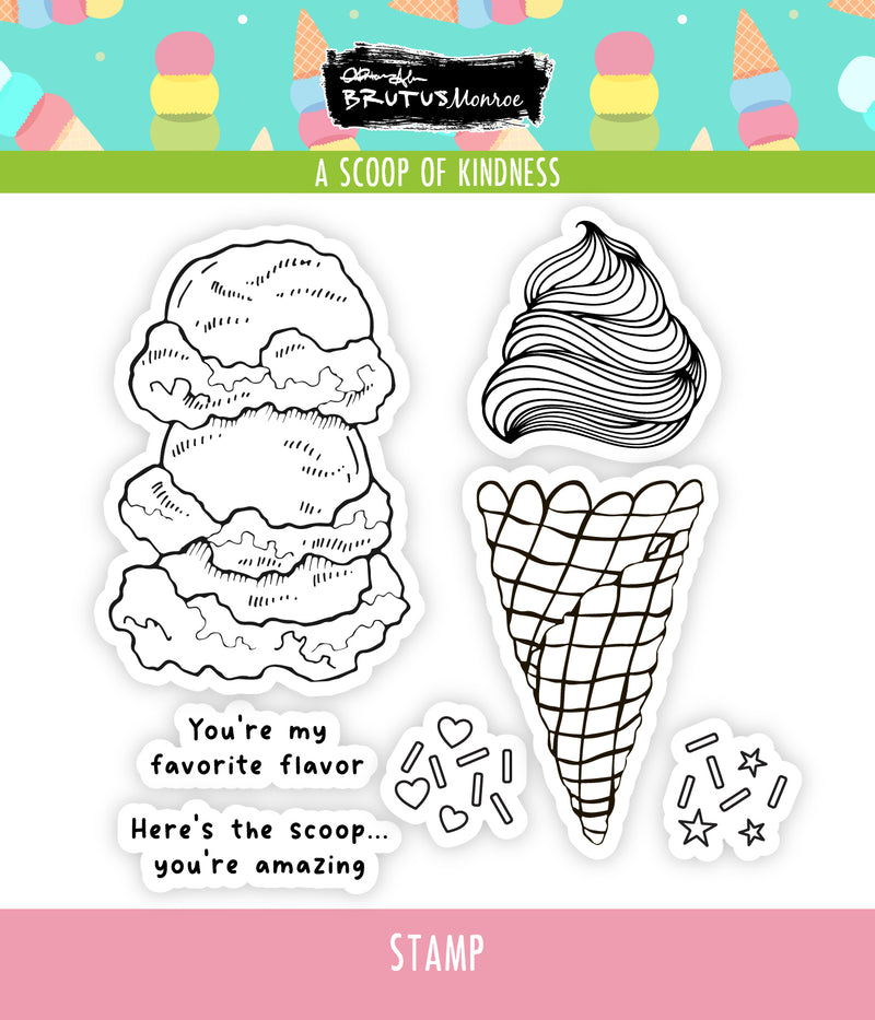 A Scoop of Kindness | 4x4 Stamp