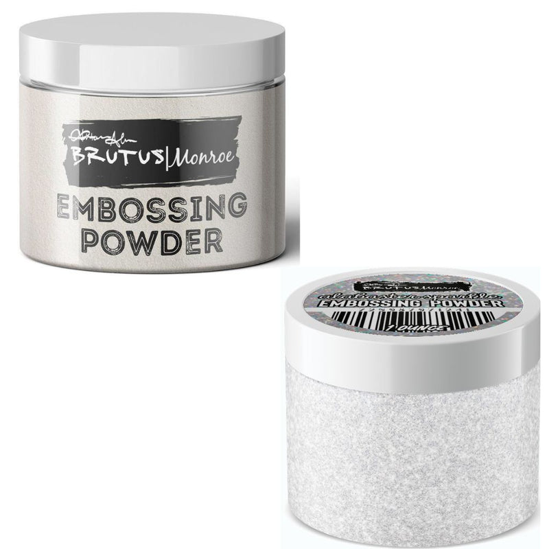 Alabaster & Alabaster Sparkle | Embossing Powder Bundle