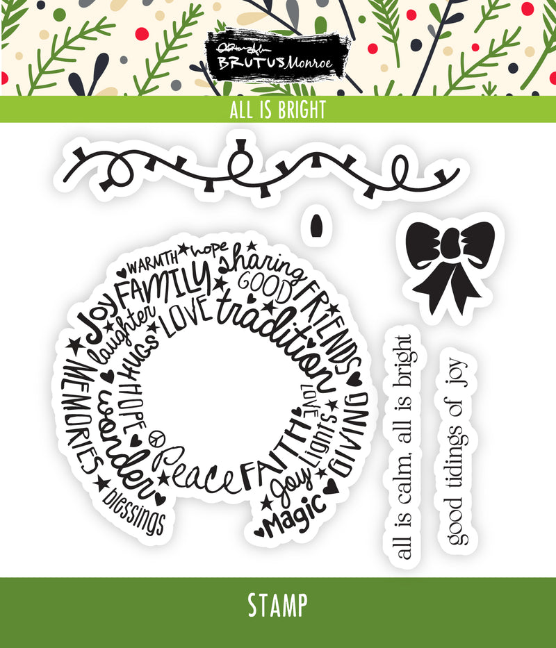 All Is Bright | 4x4 Stamp